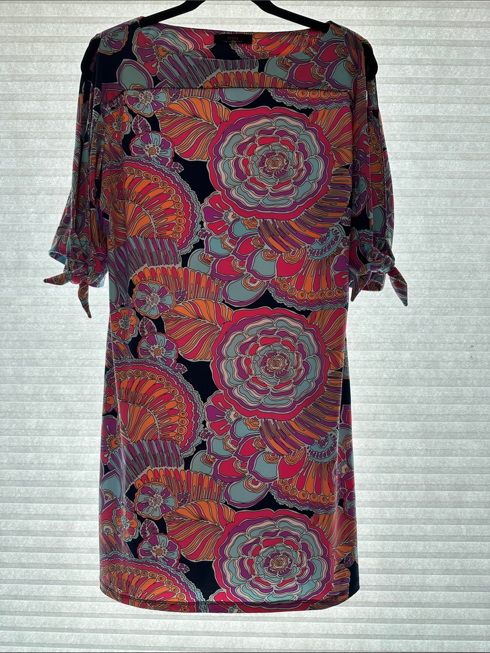 Trina Turk Multicolor Floral Print Dress in Pink, Orange & Teal - Picture 1 of 6